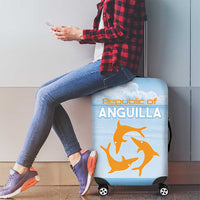 Republic of Anguilla Luggage Cover Strength and Endurance - Wonder Print Shop