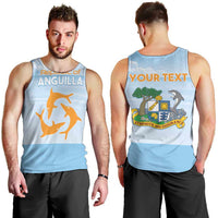 Personalized Republic of Anguilla Men Tank Top Strength and Endurance - Wonder Print Shop