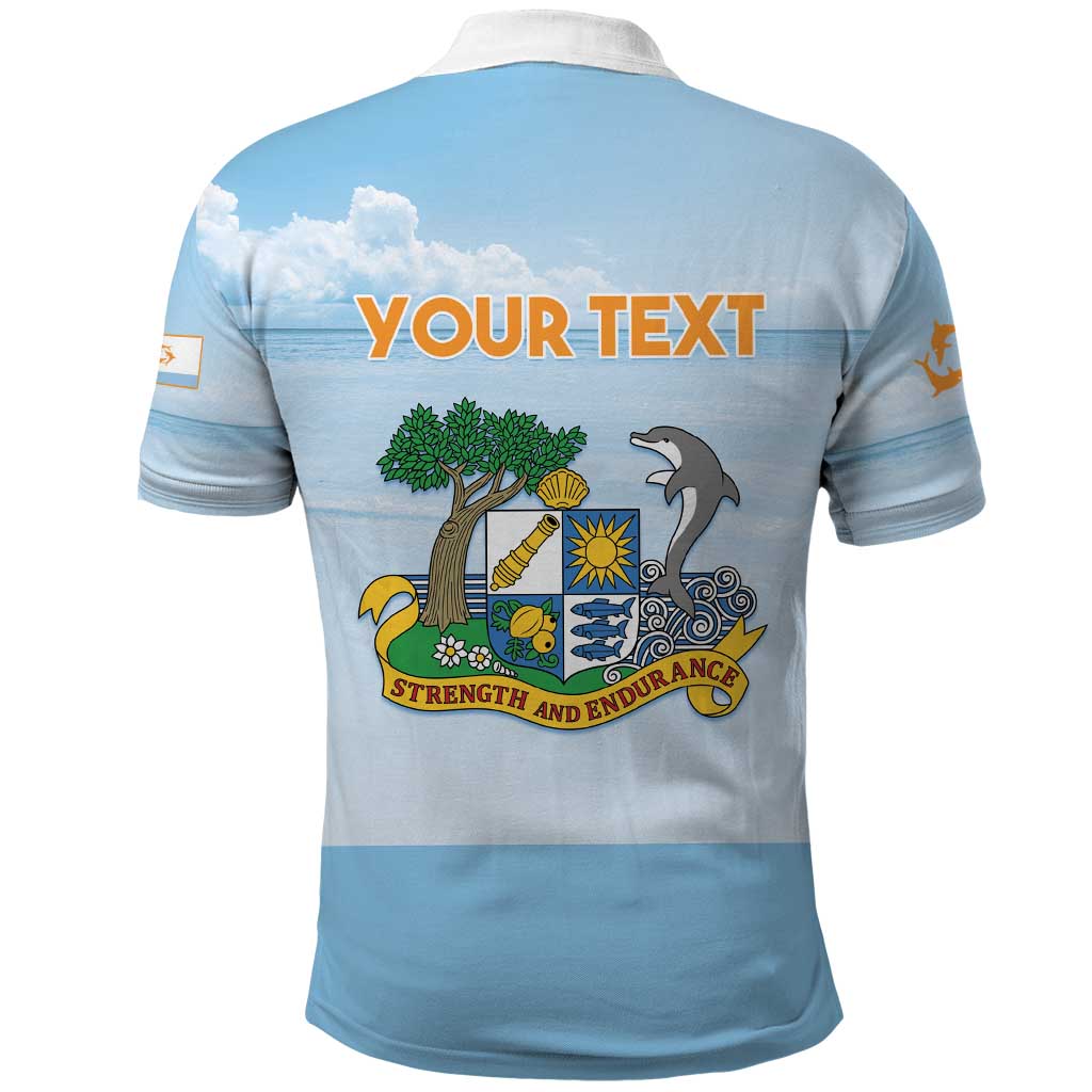 Personalized Republic of Anguilla Polo Shirt Strength and Endurance - Wonder Print Shop