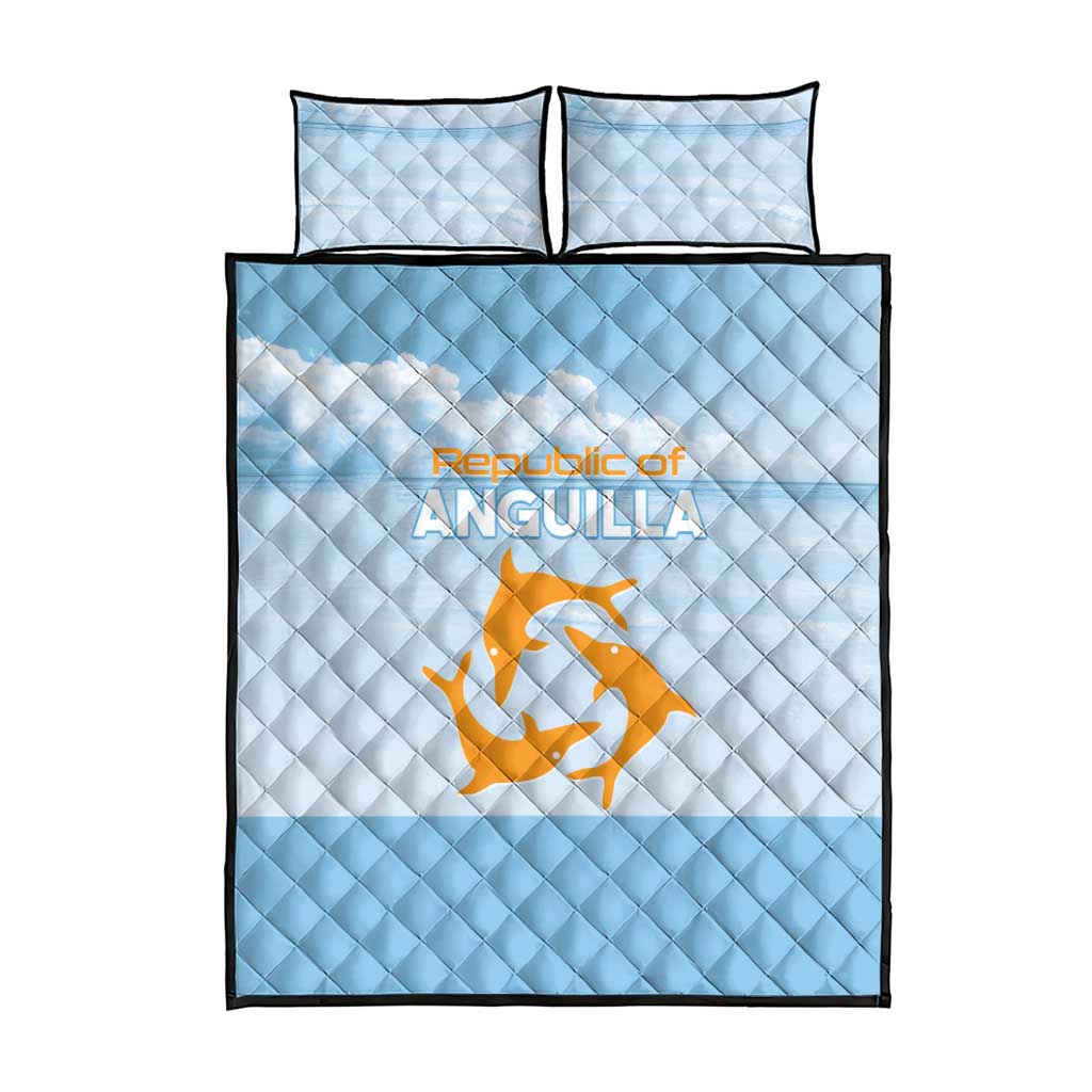 Republic of Anguilla Quilt Bed Set Strength and Endurance - Wonder Print Shop
