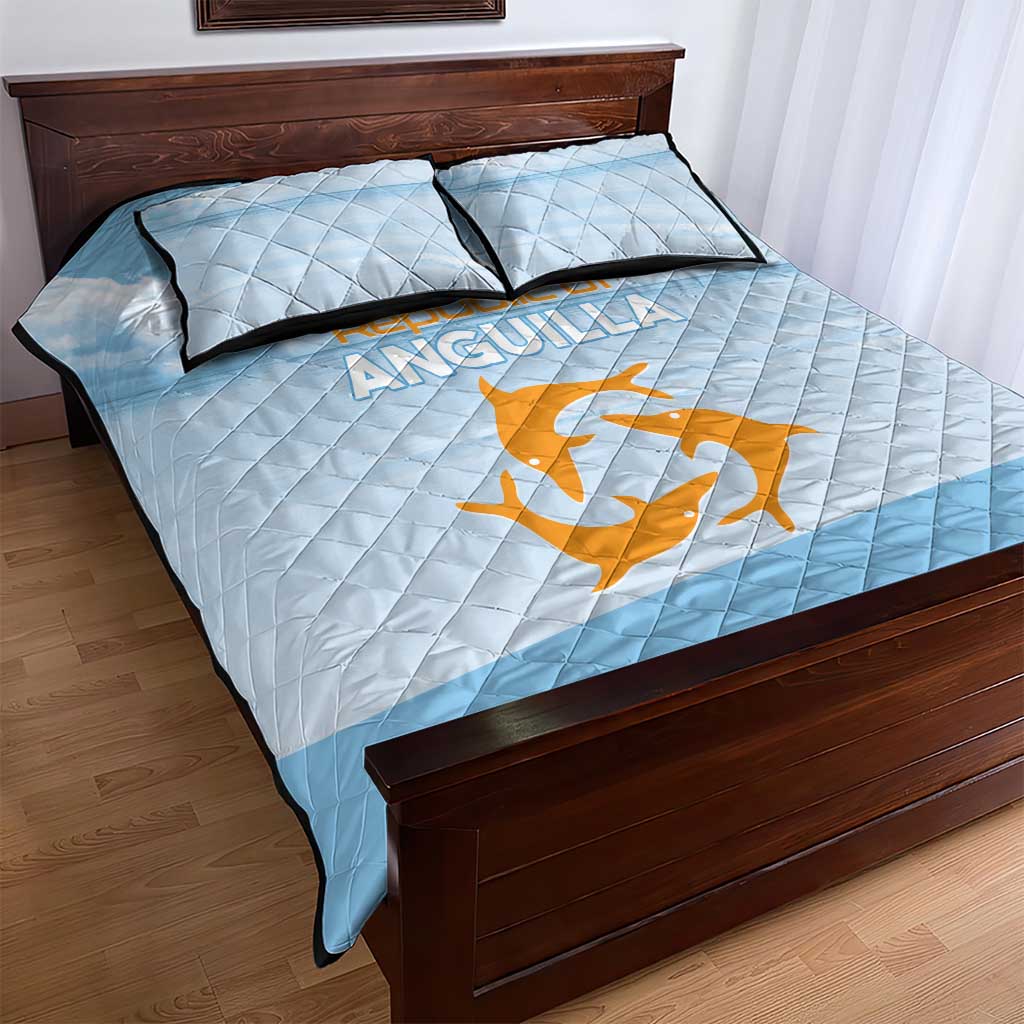 Republic of Anguilla Quilt Bed Set Strength and Endurance - Wonder Print Shop