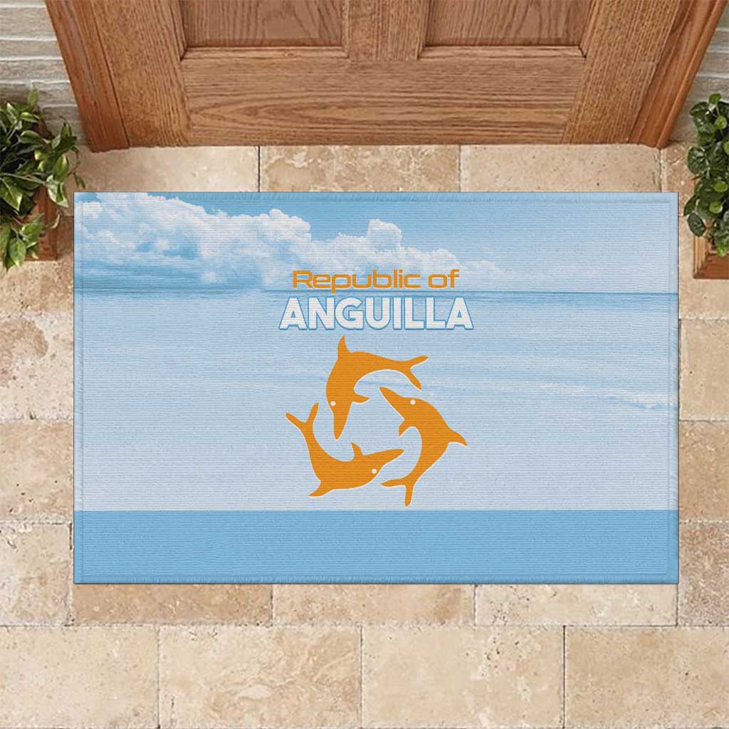 Republic of Anguilla Rubber Doormat Strength and Endurance - Wonder Print Shop
