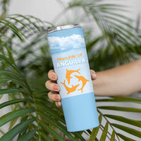 Personalized Republic of Anguilla Skinny Tumbler Strength and Endurance - Wonder Print Shop