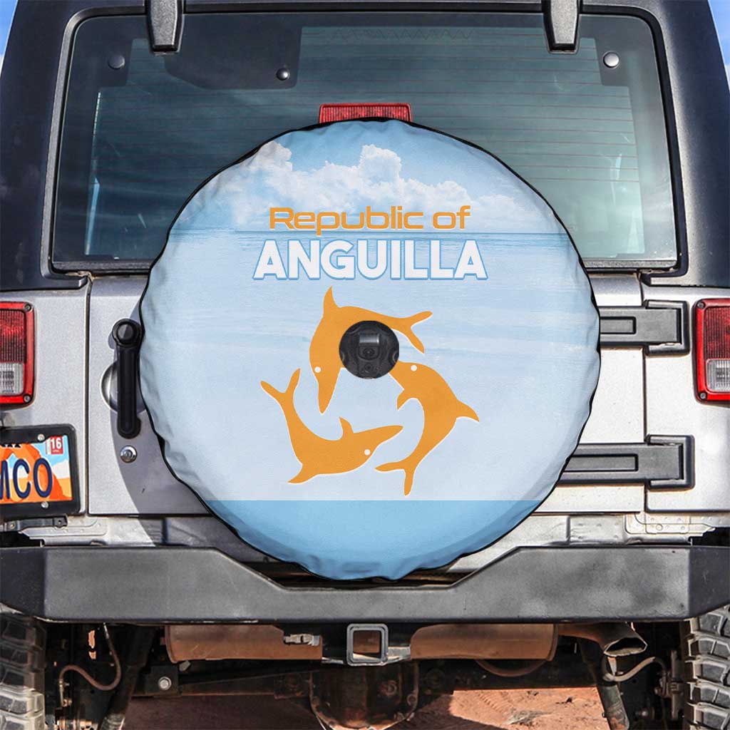 Republic of Anguilla Spare Tire Cover Strength and Endurance - Wonder Print Shop