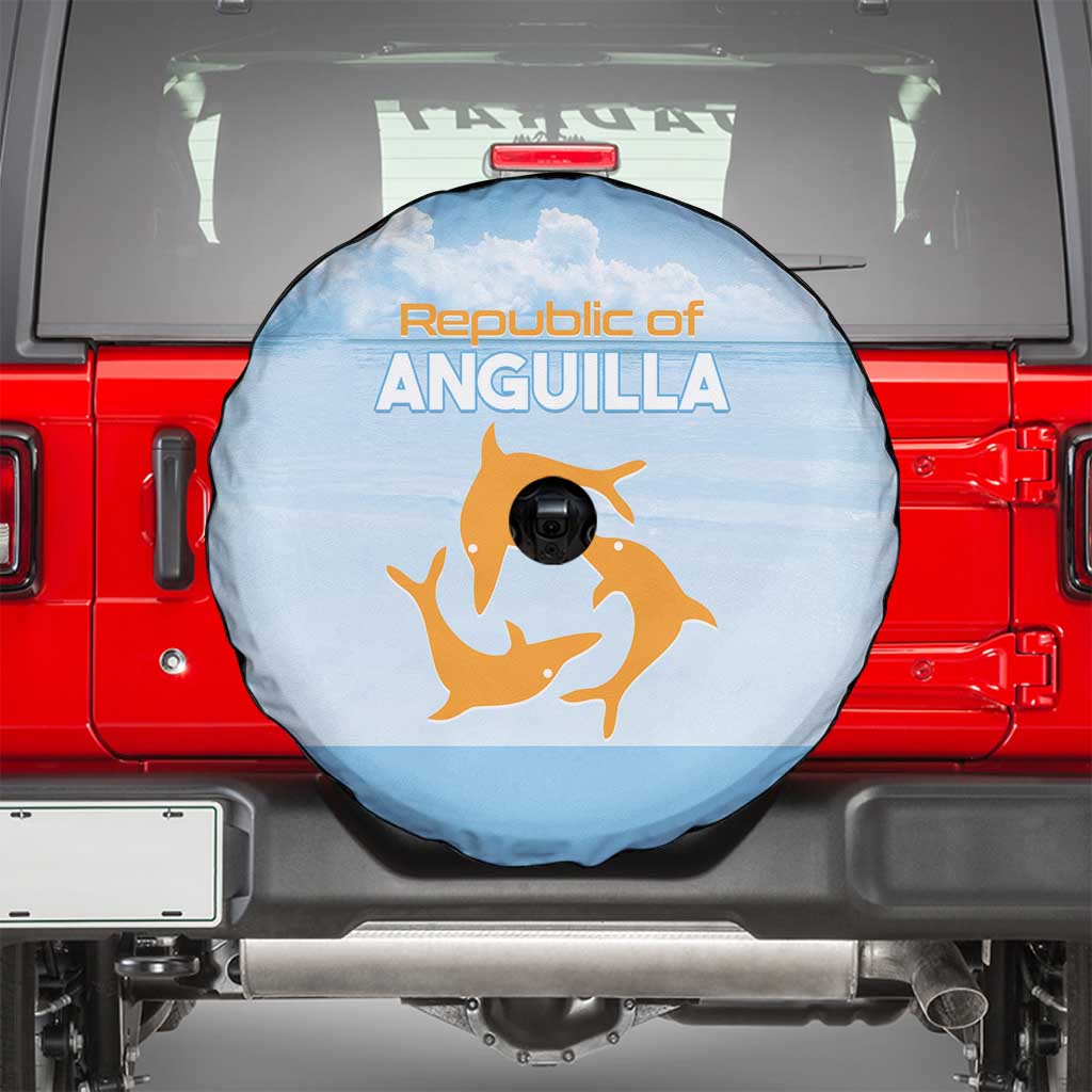 Republic of Anguilla Spare Tire Cover Strength and Endurance - Wonder Print Shop