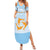 Personalized Republic of Anguilla Summer Maxi Dress Strength and Endurance - Wonder Print Shop
