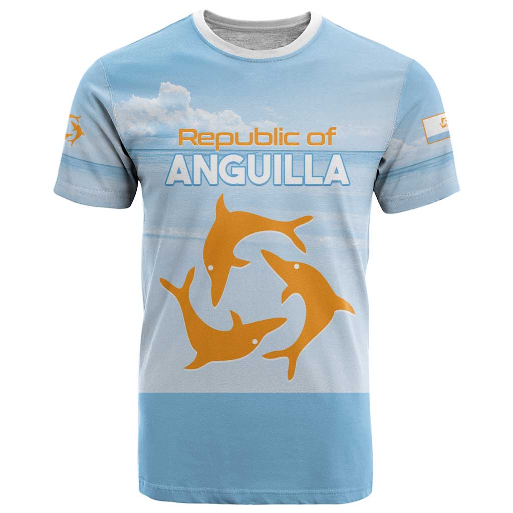 Personalized Republic of Anguilla T Shirt Strength and Endurance - Wonder Print Shop