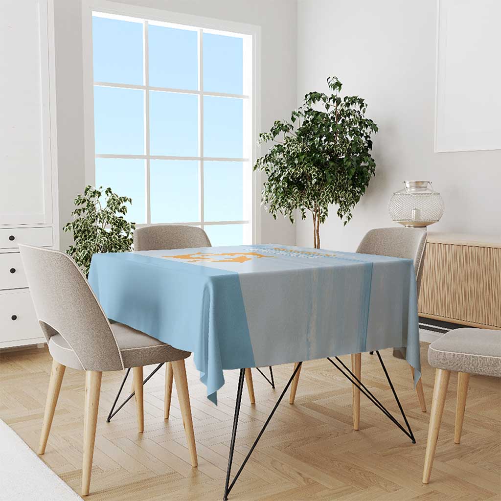 Republic of Anguilla Tablecloth Strength and Endurance - Wonder Print Shop
