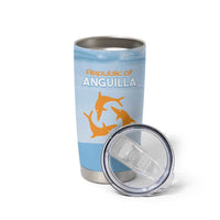 Personalized Republic of Anguilla Tumbler Cup Strength and Endurance - Wonder Print Shop