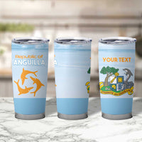 Personalized Republic of Anguilla Tumbler Cup Strength and Endurance - Wonder Print Shop