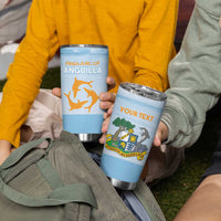 Personalized Republic of Anguilla Tumbler Cup Strength and Endurance - Wonder Print Shop