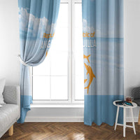 Republic of Anguilla Window Curtain Strength and Endurance - Wonder Print Shop