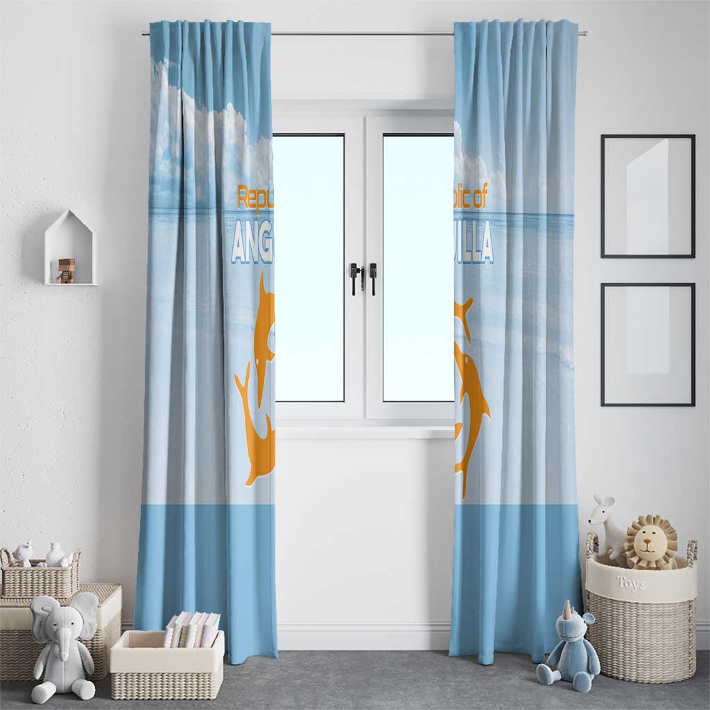 Republic of Anguilla Window Curtain Strength and Endurance - Wonder Print Shop