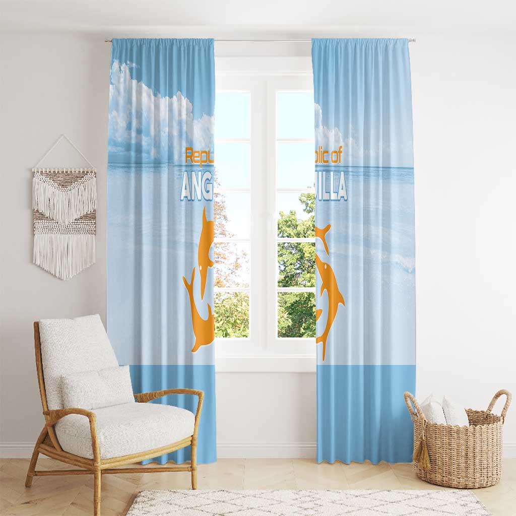 Republic of Anguilla Window Curtain Strength and Endurance - Wonder Print Shop