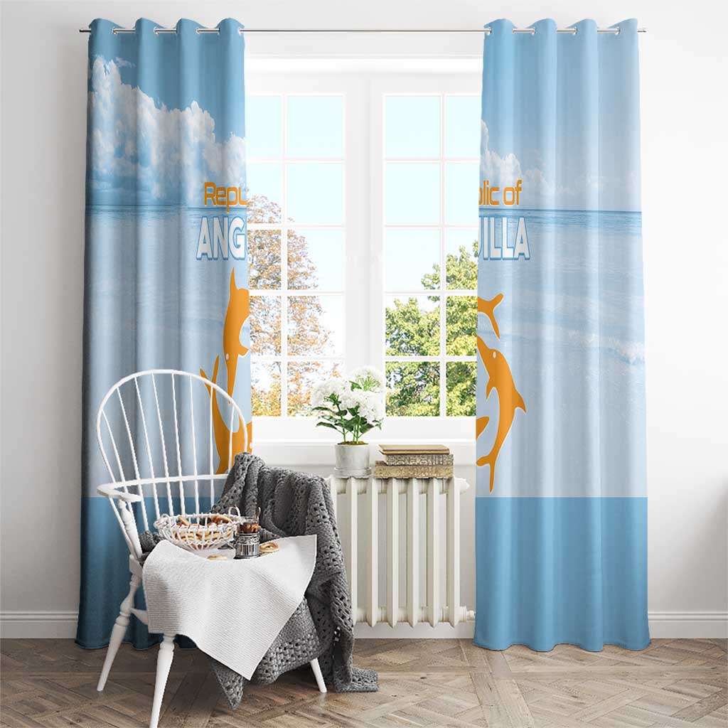Republic of Anguilla Window Curtain Strength and Endurance - Wonder Print Shop