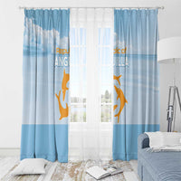 Republic of Anguilla Window Curtain Strength and Endurance - Wonder Print Shop