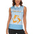 Personalized Republic of Anguilla Women Sleeveless Polo Shirt Strength and Endurance - Wonder Print Shop
