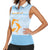 Personalized Republic of Anguilla Women Sleeveless Polo Shirt Strength and Endurance - Wonder Print Shop
