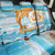 Anguilla Back Car Seat Cover Three Orange Gold Natural Dolphins - Wonder Print Shop