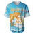 Personalized Anguilla Baseball Jersey Three Orange Gold Natural Dolphins - Wonder Print Shop