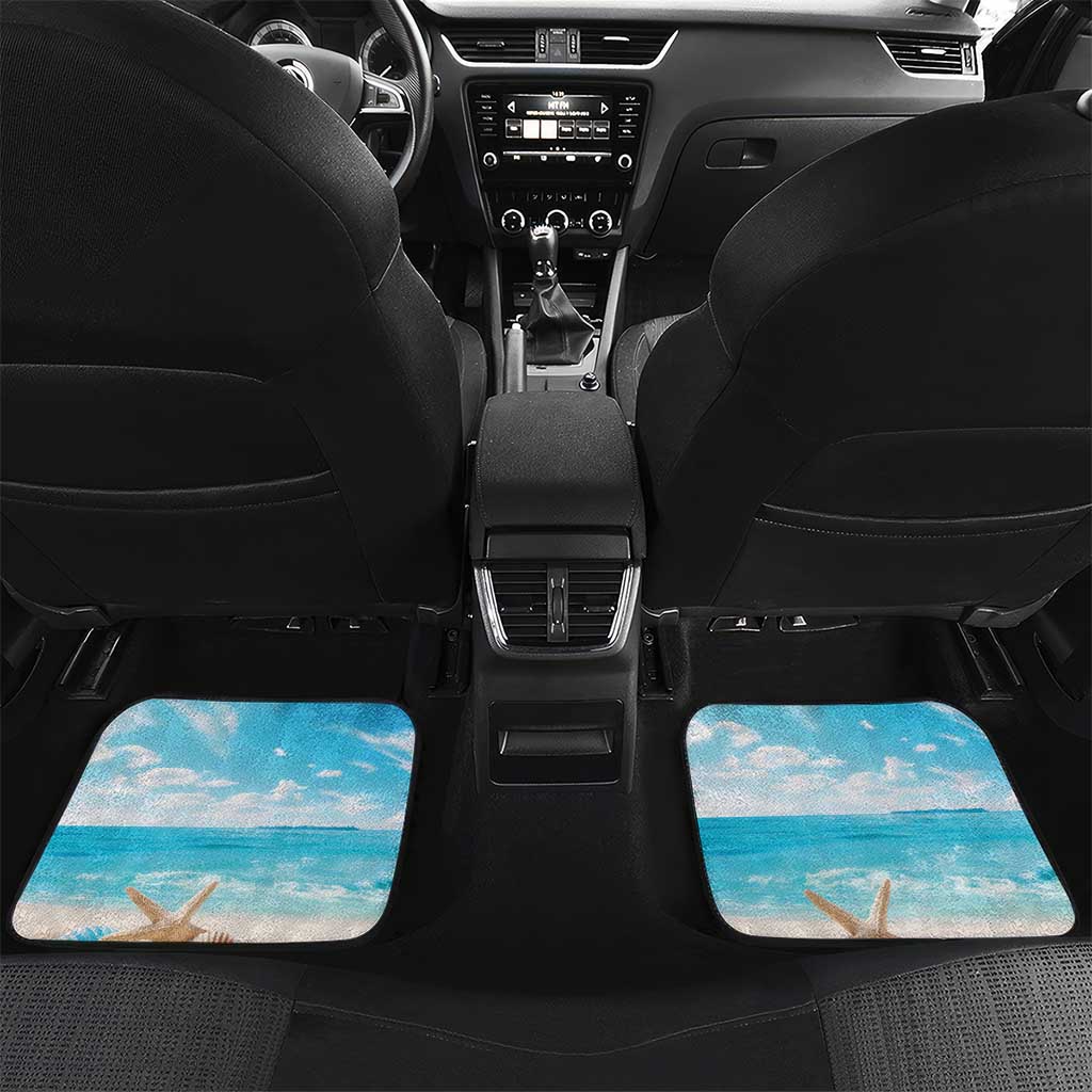 Anguilla Car Mats Three Orange Gold Natural Dolphins - Wonder Print Shop
