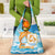 Anguilla Grocery Bag Three Orange Gold Natural Dolphins