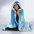 Anguilla Hooded Blanket Three Orange Gold Natural Dolphins - Wonder Print Shop
