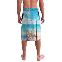 Personalized Anguilla Lavalava Three Orange Gold Natural Dolphins - Wonder Print Shop