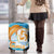 Anguilla Luggage Cover Three Orange Gold Natural Dolphins - Wonder Print Shop