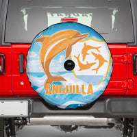 Anguilla Spare Tire Cover Three Orange Gold Natural Dolphins - Wonder Print Shop