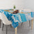 Anguilla Tablecloth Three Orange Gold Natural Dolphins - Wonder Print Shop
