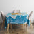 Anguilla Tablecloth Three Orange Gold Natural Dolphins - Wonder Print Shop