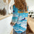 Personalized Anguilla Women Casual Shirt Three Orange Gold Natural Dolphins - Wonder Print Shop