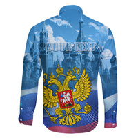 Russia Day 2024 Family Matching Mermaid Dress and Hawaiian Shirt Coat Of Arms With Red Square - Wonder Print Shop