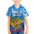 Russia Day 2024 Family Matching Short Sleeve Bodycon Dress and Hawaiian Shirt Coat Of Arms With Red Square - Wonder Print Shop