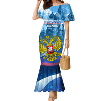Russia Day 2024 Mermaid Dress Coat Of Arms With Red Square - Wonder Print Shop