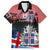 Iceland Independence Day 2024 Family Matching Off Shoulder Short Dress and Hawaiian Shirt Coat Of Arms Happy 80th Anniversary - Wonder Print Shop