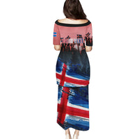 Iceland Independence Day 2024 Puletasi Coat Of Arms Happy 80th Anniversary - Wonder Print Shop