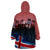 Iceland Independence Day 2024 Wearable Blanket Hoodie Coat Of Arms Happy 80th Anniversary - Wonder Print Shop