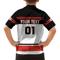 Canada Hockey 2024 Family Matching Off The Shoulder Long Sleeve Dress and Hawaiian Shirt Hockey is Canada Game - Wonder Print Shop