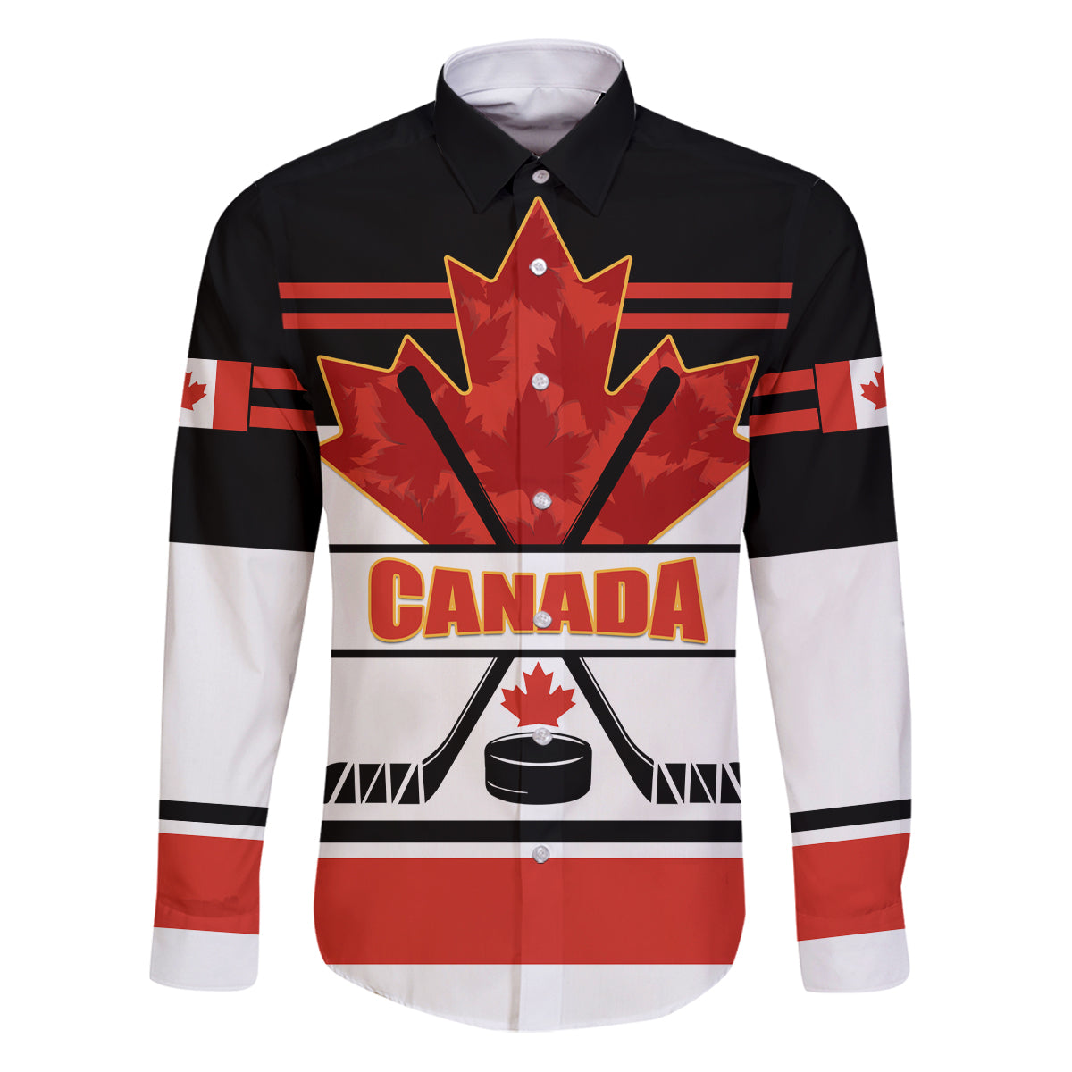 Canada Hockey 2024 Family Matching Puletasi and Hawaiian Shirt Hockey is Canada Game - Wonder Print Shop