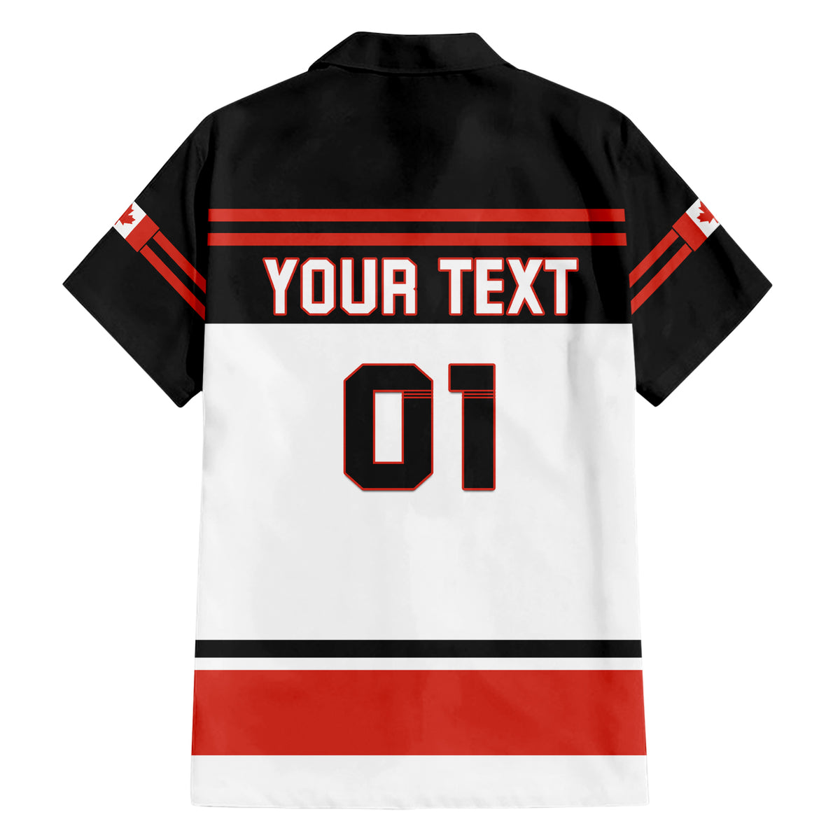 Canada Hockey 2024 Family Matching Short Sleeve Bodycon Dress and Hawaiian Shirt Hockey is Canada Game - Wonder Print Shop