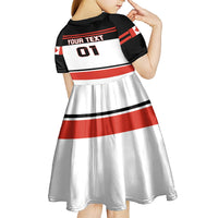 Canada Hockey 2024 Kid Short Sleeve Dress Hockey is Canada Game - Wonder Print Shop