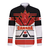 Canada Hockey 2024 Long Sleeve Button Shirt Hockey is Canada Game - Wonder Print Shop