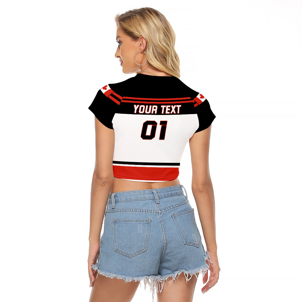 Canada Hockey 2024 Raglan Cropped T Shirt Hockey is Canada Game - Wonder Print Shop