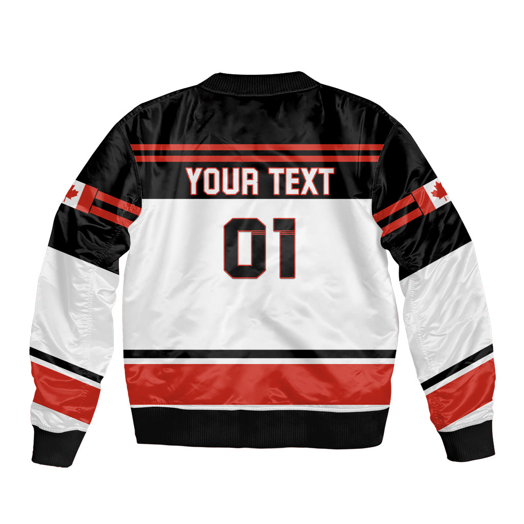 Canada Hockey 2024 Sleeve Zip Bomber Jacket Hockey is Canada Game - Wonder Print Shop