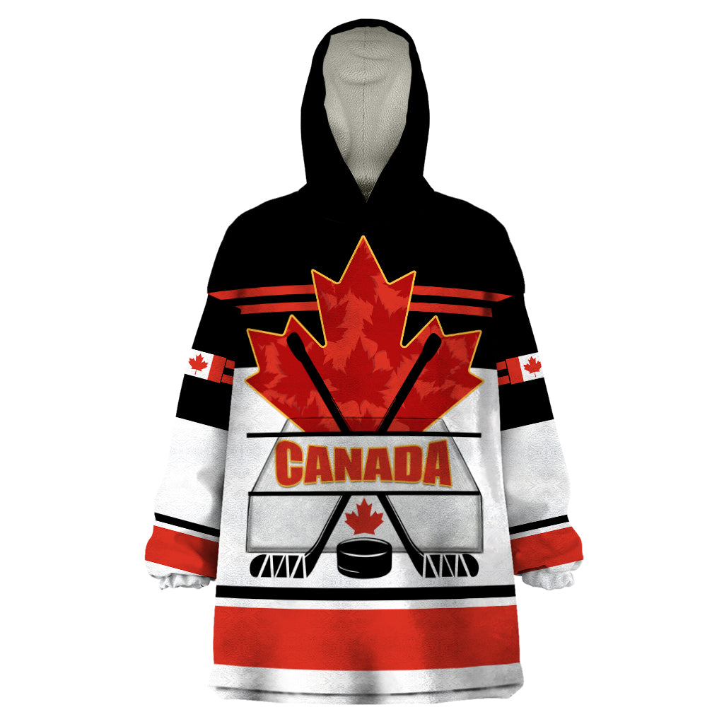 Canada Hockey 2024 Wearable Blanket Hoodie Hockey is Canada Game