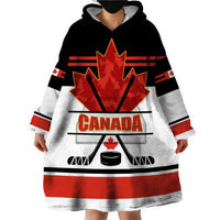 Canada Hockey 2024 Wearable Blanket Hoodie Hockey is Canada Game - Wonder Print Shop
