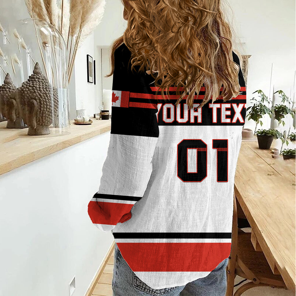 Canada Hockey 2024 Women Casual Shirt Hockey is Canada Game - Wonder Print Shop
