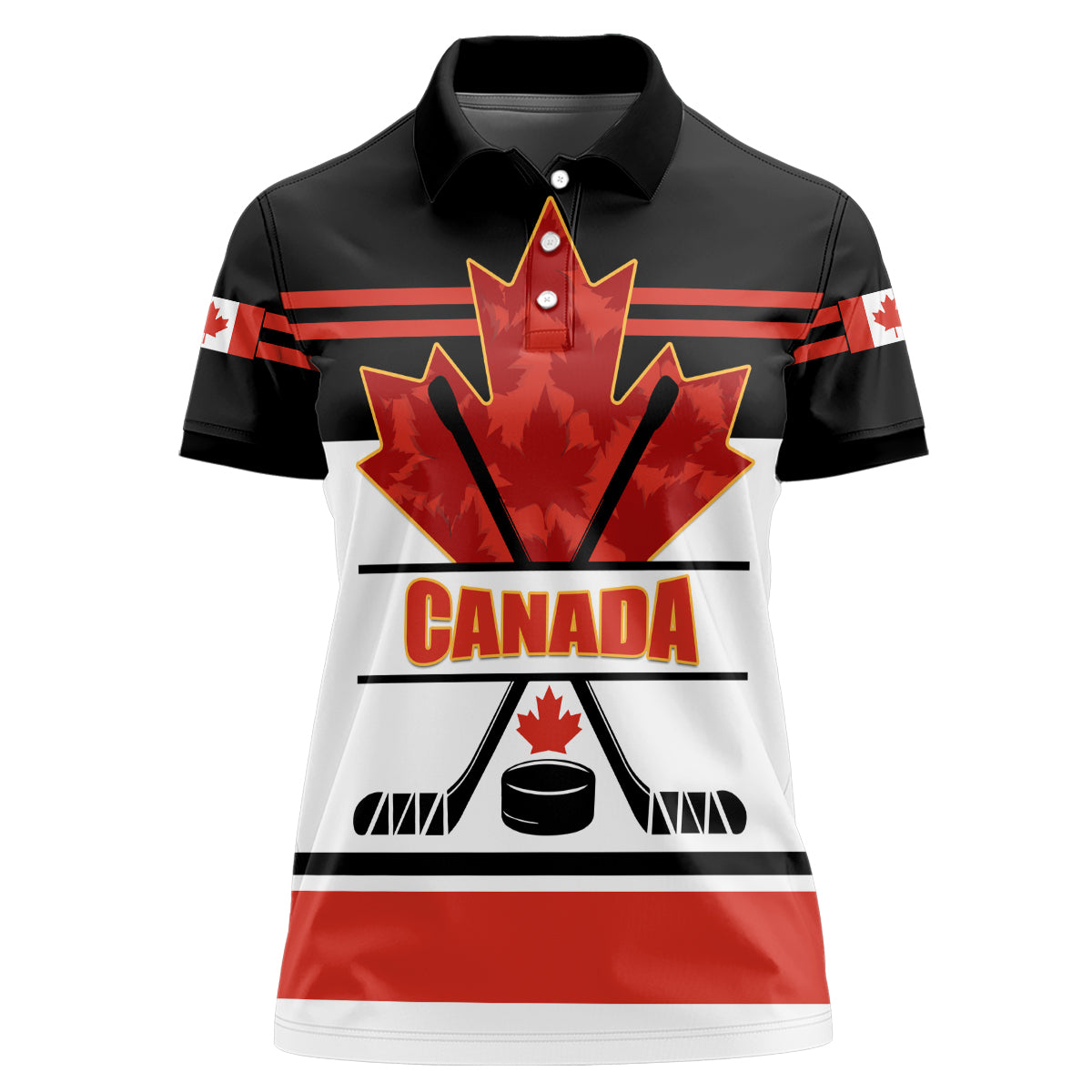 Canada Hockey 2024 Women Polo Shirt Hockey is Canada Game - Wonder Print Shop